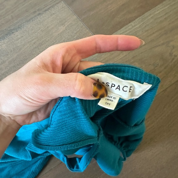 L*Space Teal Cutout Midi Dress - Picture 6 of 6